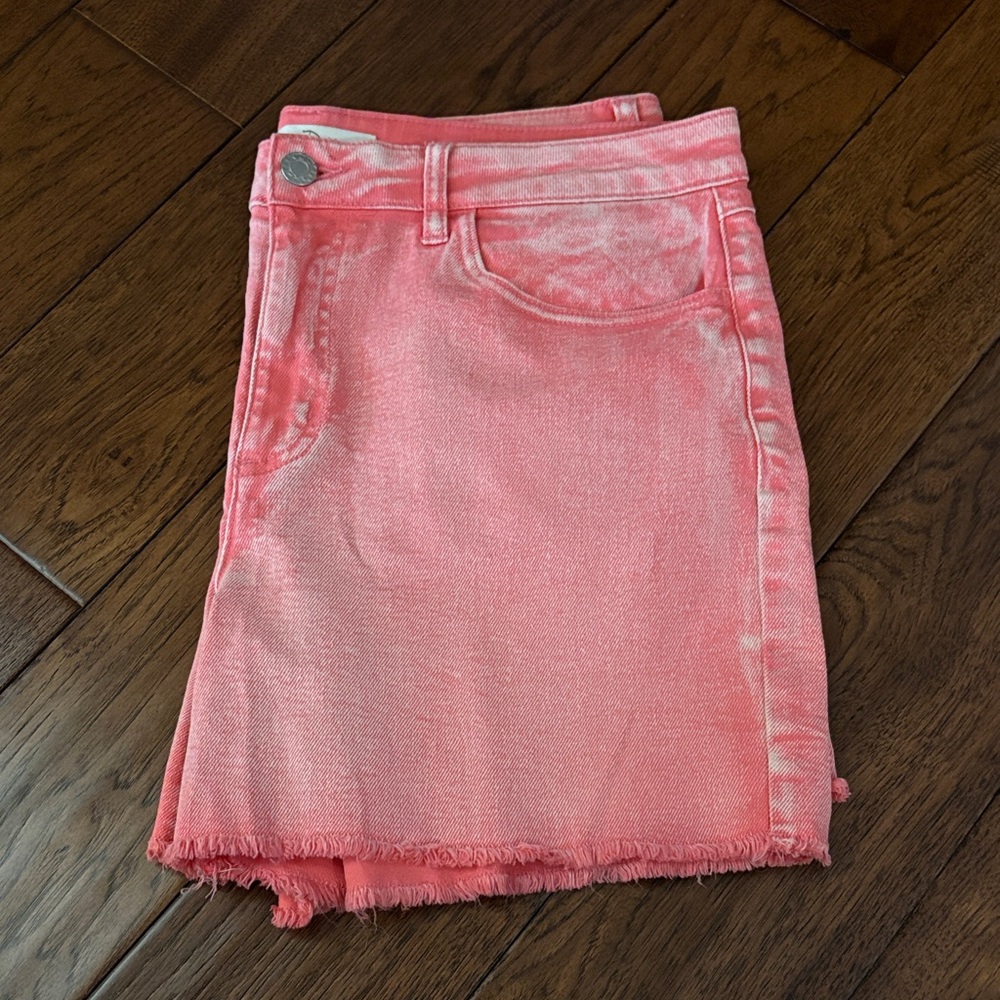 Women's Pink Denim Shorts